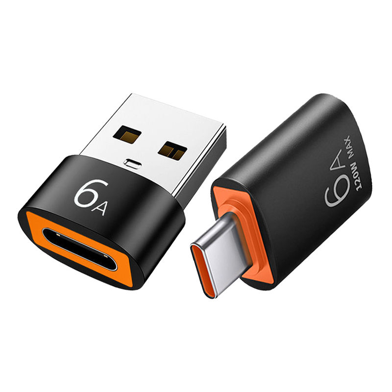 6A USB-C Female to USB-A Male OTG Adapter